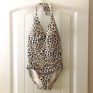 Ann Taylor Leopard print swimsuit